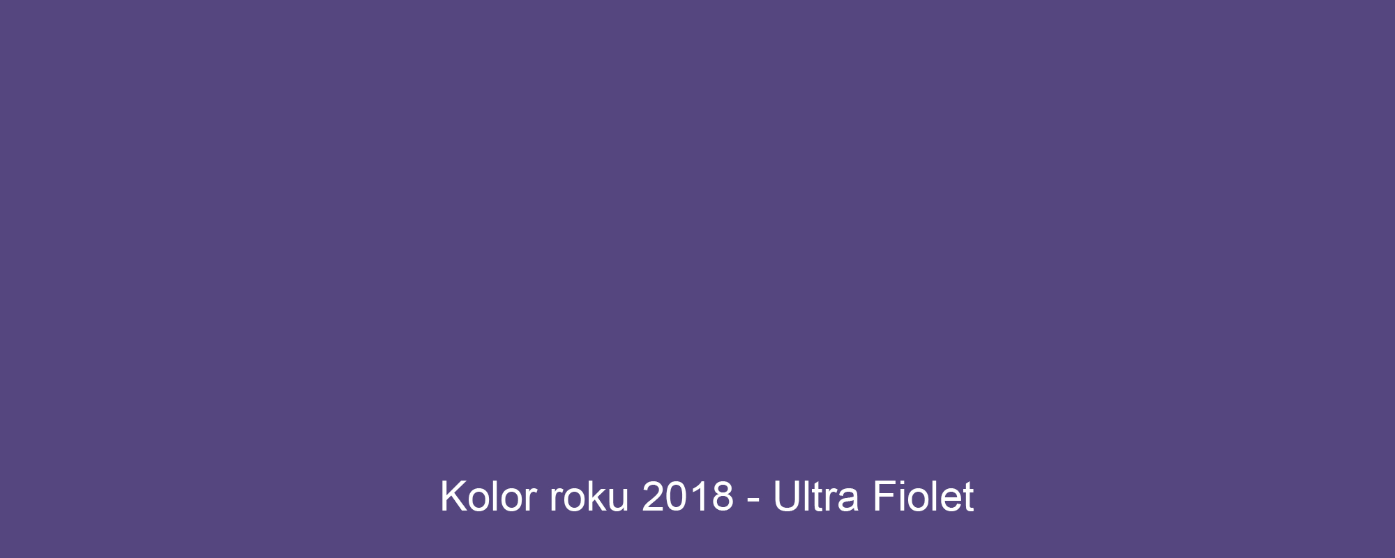 Kolor roku 2018